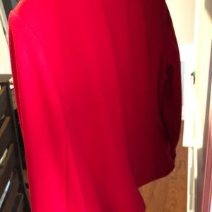 The Limited Jackets & Coats - The Limited Red and White Medium Tailored Jacket The Limited Jackets & Coats - The Limited Red and White Medium Tailored Jacket